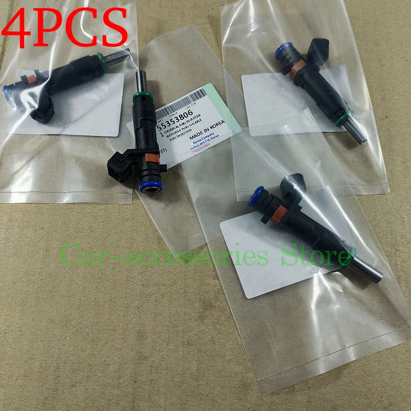 

4 шт. Топливная форсунка для Chevrolet Cruze Sonlc Trax Opel Zafira Astra Signum Mokka 55353806