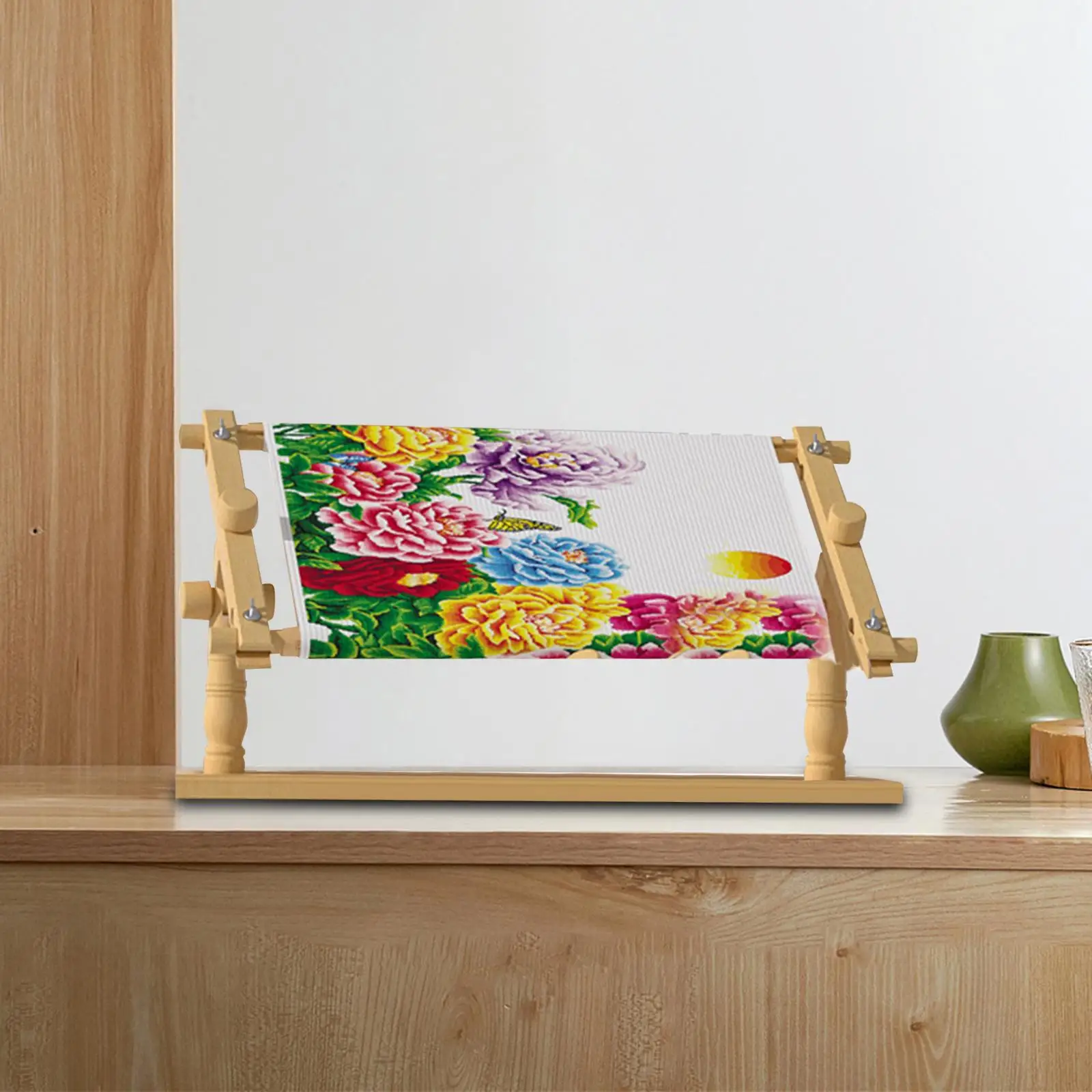 Embroidery Frame Needlepoint Embroidery Tapestry Scroll Frame Beech Wood Cross  Stitch Frame Removable - AliExpress