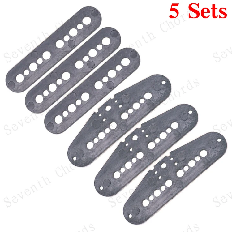 

15 Pcs Plastic Electric Guitar Single Coil Slug Bobbins / One Top Bobbin and one Bottom as 1 Pcs / Black