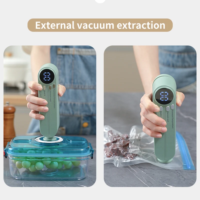 Mini Wireless Fully Automatic Vacuum Sealing Machine Household Small Portable Food Packaging Plastic Sealing Machine 5