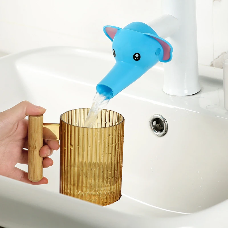 Faucet Extender Children Kids Faucet Extender Washing Hands Toy Duck Faucet Extender Cartoon Baby Hand Washing Extension Splash Water