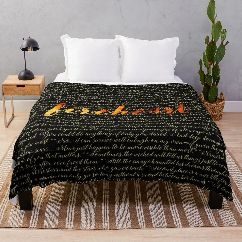 Fireheart Quoted Design Throw Coperta Heavy Cosplay Anime Winter Beds Fluffys Grandi Coperte