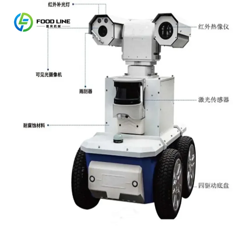Robot di pattuglia di sicurezza autonomo personalizzato: sistema di sorveglianza e avviso alimentato da AI per zone industriali/commerciali - immagine 3