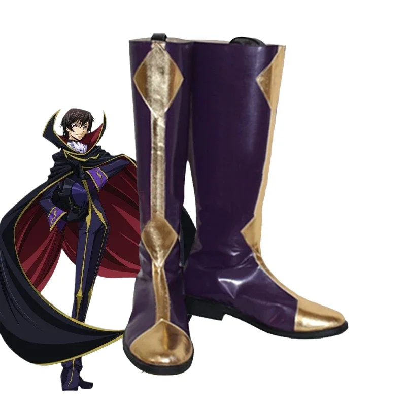 

Аниме Косплей код Geass Zero Lelouch ботинки обувь для взрослых Хэллоуин аксессуары для костюма