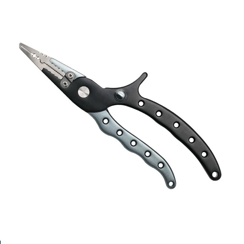 

Multifunctional Fishing Scissors with Locks, Sea Fishing Thread Cutting Pliers, Fish Control and Catching Pliers,Black