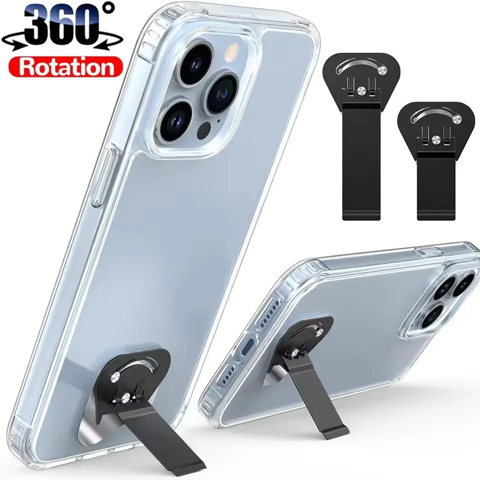 Ultra-Thin Rotatable Foldable Phone Kickstand and Desktop Holder