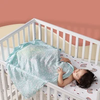 Elinfant Popular Digital Print Bamboo Cotton Muslin Swaddle Blankets High Quality 120*110cm Newborn Baby Bath Towel Wrap 2