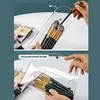 Portable waterproof travel cosmetics storage bag PVC material transparent storage box small items storage bag to prevent loss 4