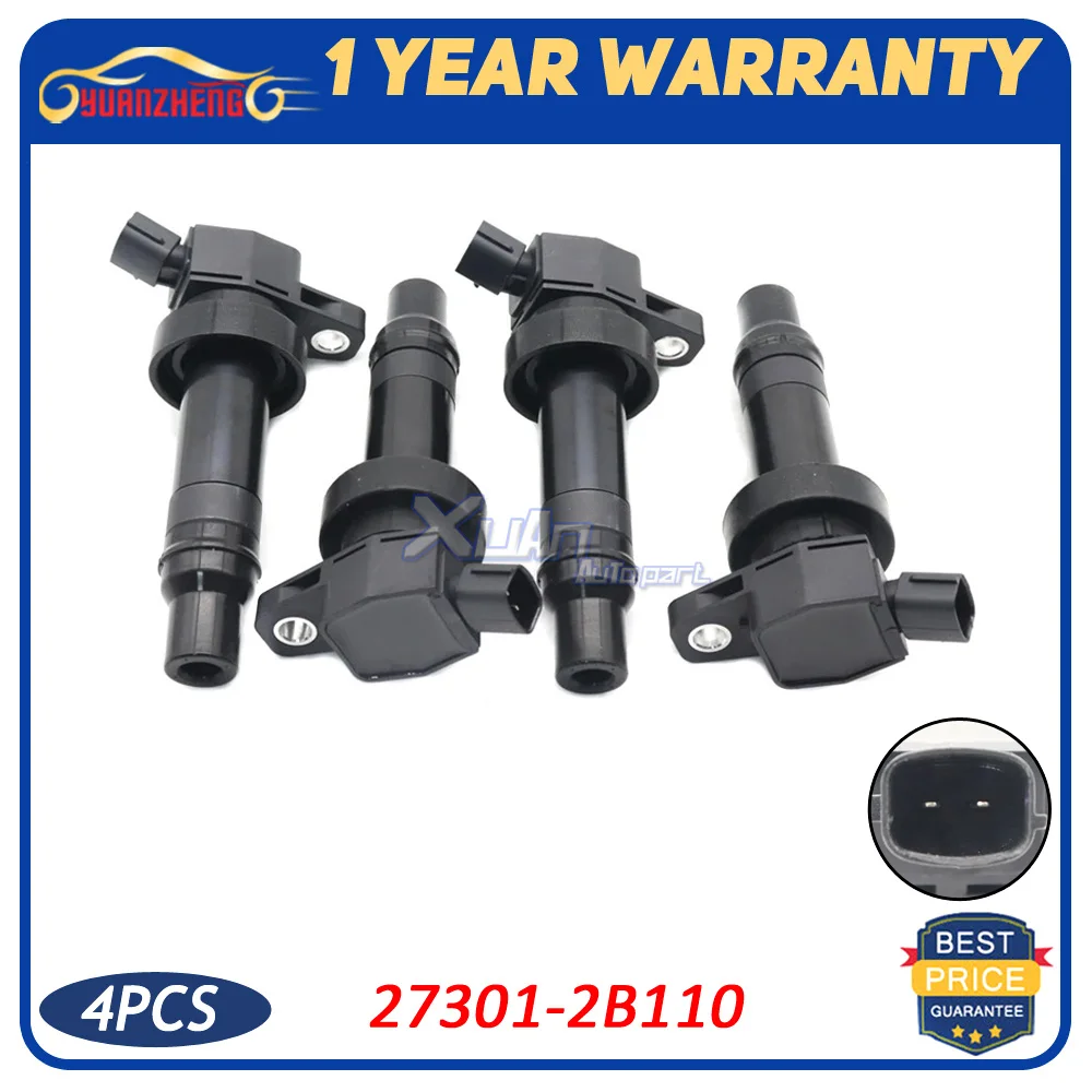 4pcsNEWIgnitionCoil273012B110forHyundaiVelosterTurbocharged1