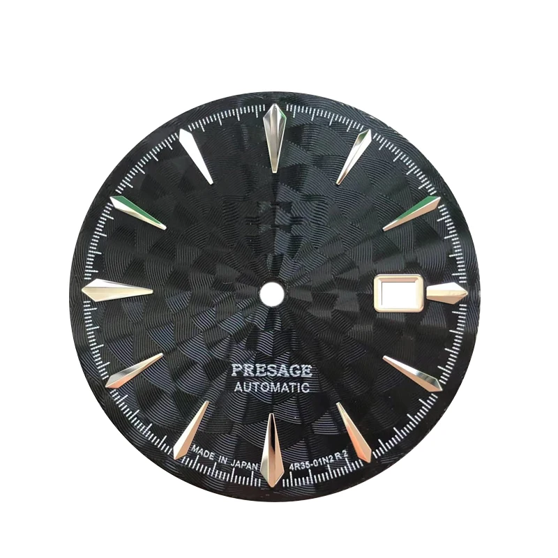 

2022 NH35 35 мм Циферблат часов с s-логотипом для 40 мм часов стандартная сборка японского часового механизма nh36 черный Рисунок для фотографий