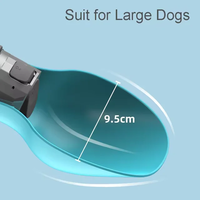 800ml large capacity dog outdoor pet water cup portable accompanying cup folding flip water feeder outdoor water bottle supplies 5