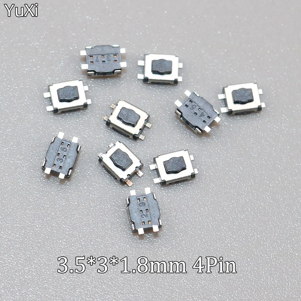 

YUXI 50/100PCS/Lot 3.5*3*1.8 4Pin SMD 4 Legs Micro Switch For Citroen C1 C2 C3 C4 C5 C6 C8 Peugeot Renault Vivaro