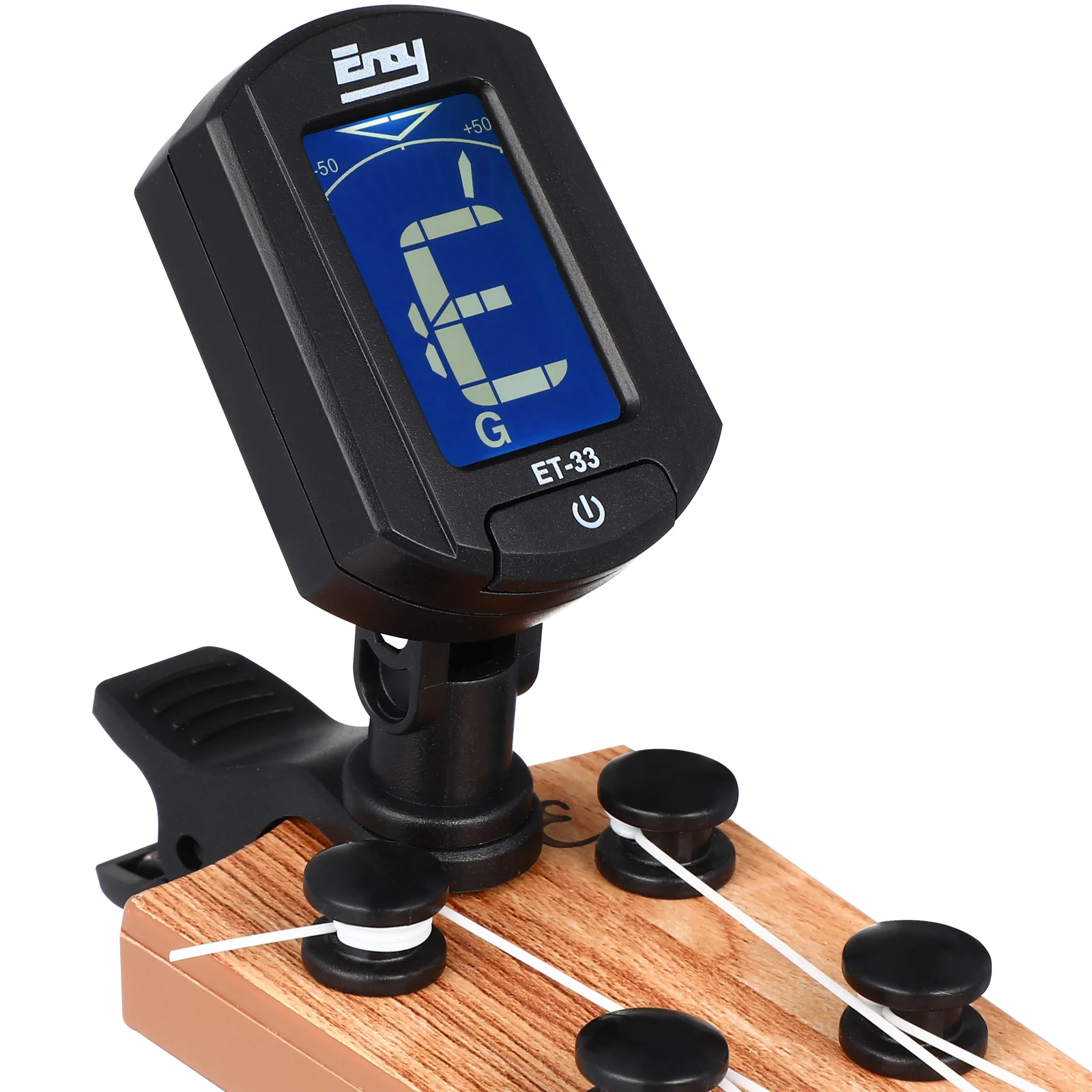 

TINKSKY ENO ET-33 Mini Clip-on Guitar Tuner Digital LCD Chromatic Guitar Bass Violin Ukulele Chromatic Bass Violin Tuner(Black)