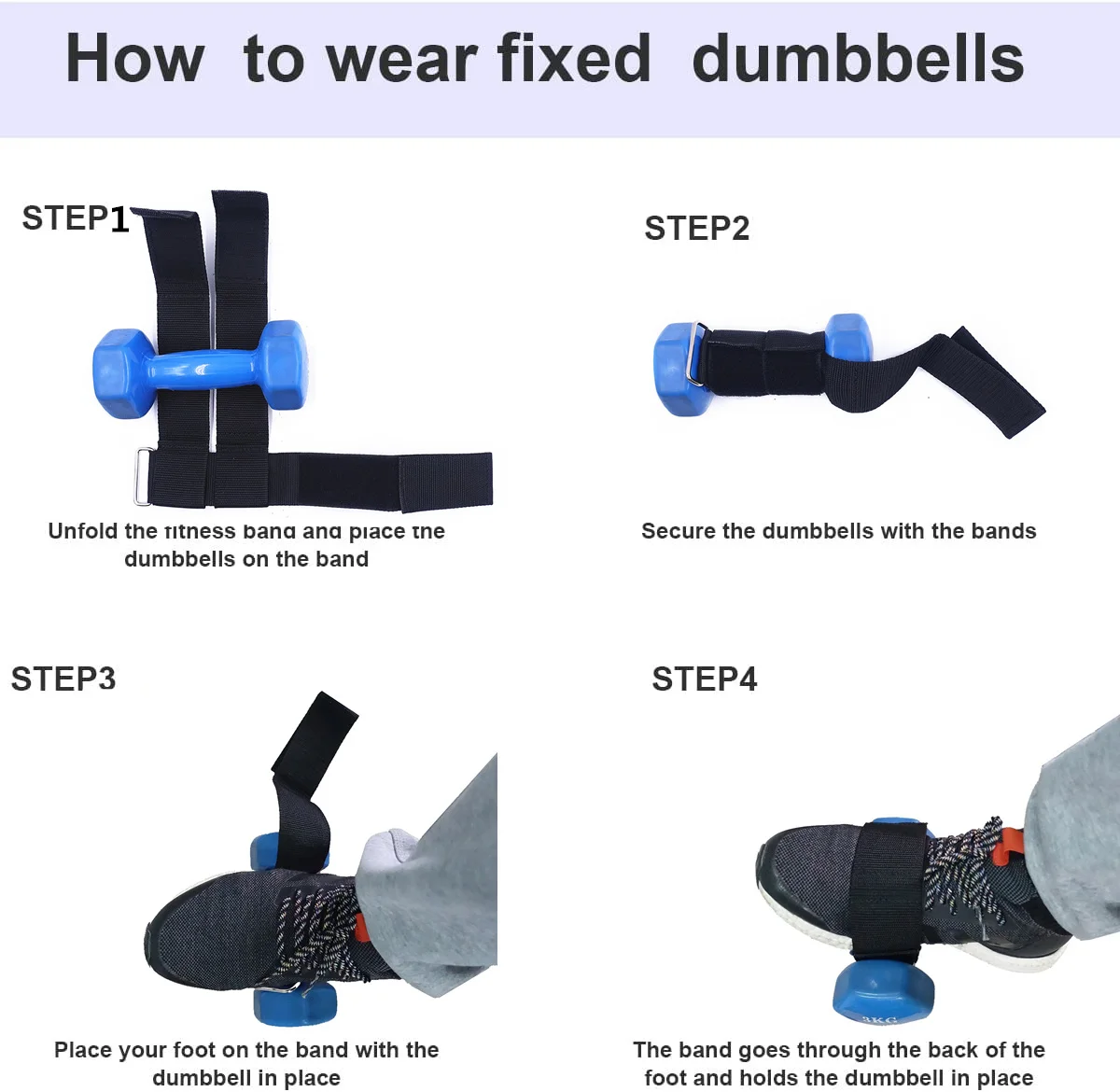 1 PCS Tib Bar Leg Extension Dumbbell Ankle Straps for Home Gym Booty Workouts Kickbacks Lower Body Strength Training