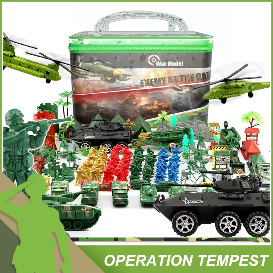 Vikondoミリタリープレイセット,アーミーゲームセット,男性のおもちゃ