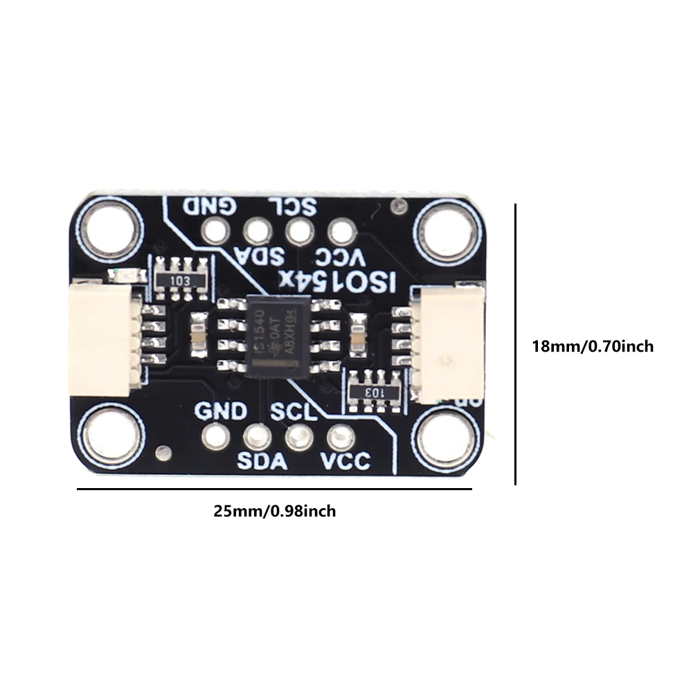 ISO1540 양방향 I2C 아이솔레이터 STEMMA QT Qwiic 모듈 3.3V/5V 아이솔레이터 모듈은 최대 1MHz까지 작동 지원