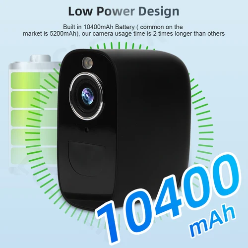 LCLCTEK 4G LTE SIM 카드 4MP 와이파이 배터리 구동 CCTV 카메라, 야외 IP66 무선 보안 감시 카메라, PIR 감지 2