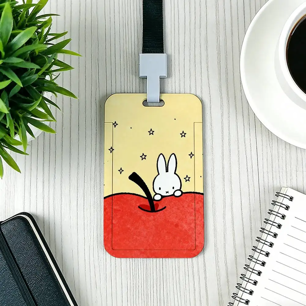 Niedlicher M-Miffy Kartenhalter mit Schlüsselband für Firmenmitarbeiter-Ausweise, Unisex ID-Namenskartenhalter, Bürobedarf – Detail 12
