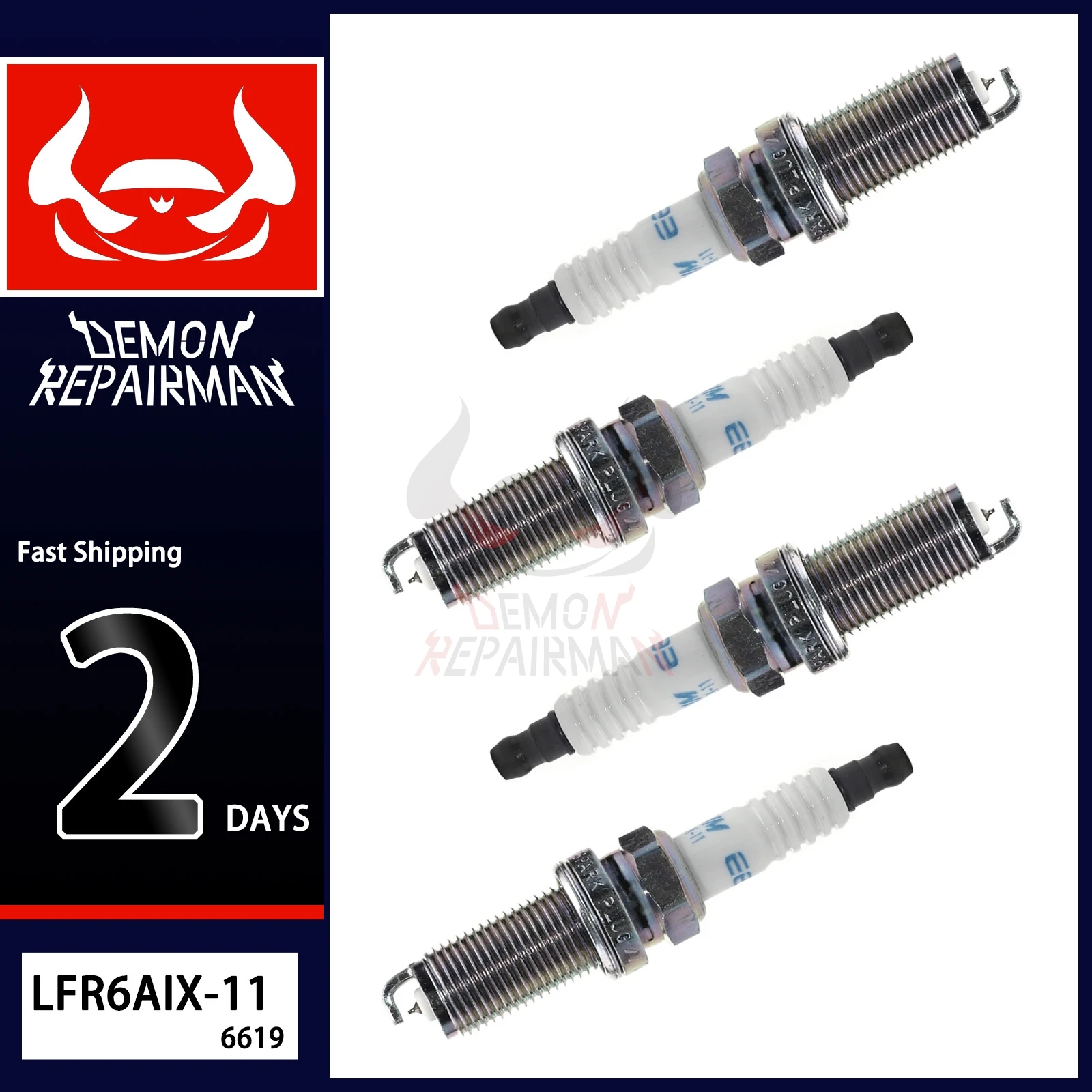 

4pcs/6pcs/lot OEM LFR6AIX-11 IRIDIUM Spark Plug For Mercedes-Benz C230 CL55 E55 G55 S55 SL55 AMG SLR McLaren 5.5L BMW