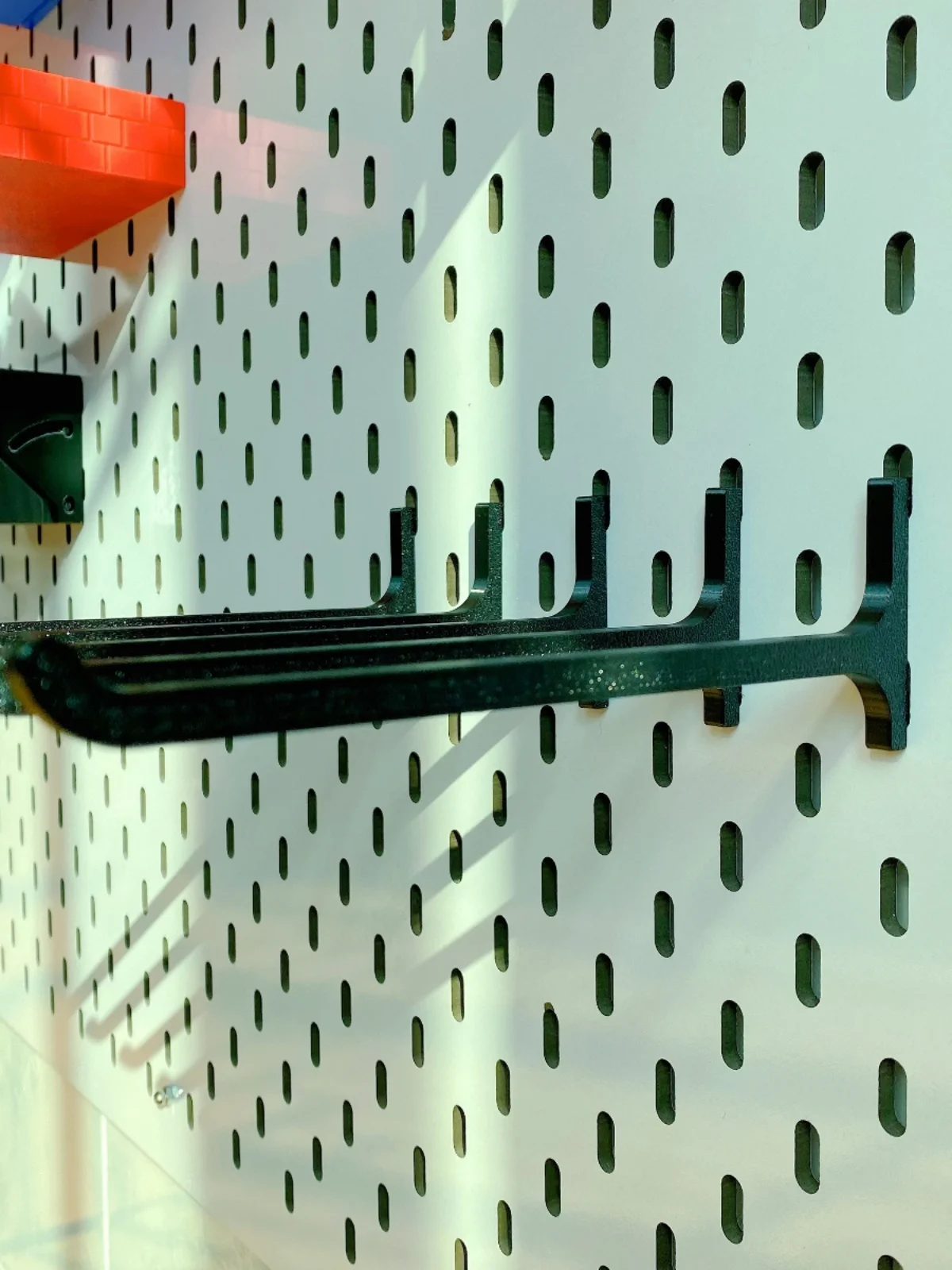 Extra Long 5cm Metal round Hole Hook for  SKADIS Hole Board Plastic Storage Organizer No Installation Required