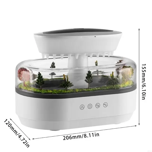 A0NC Raining Small Humidifier Travel Humidifier Room Humidifier for Office Bedroom 6