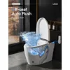 Smart Toilet, Display Tankless Toilet with Warm Water Sprayer and Dryer, Heated Bidet Seat, One Piece Bidet Toilet 2