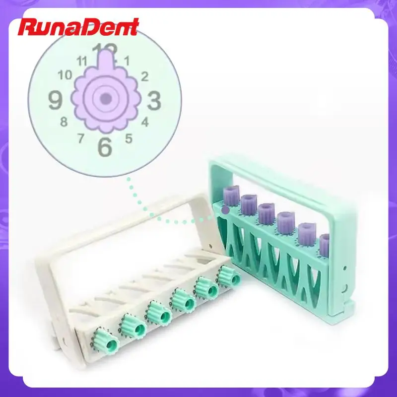 

6 Holes Dental Counting Root Canal File Sterilizing Rack Endo Files Holder Autoclavable Dental Instrument