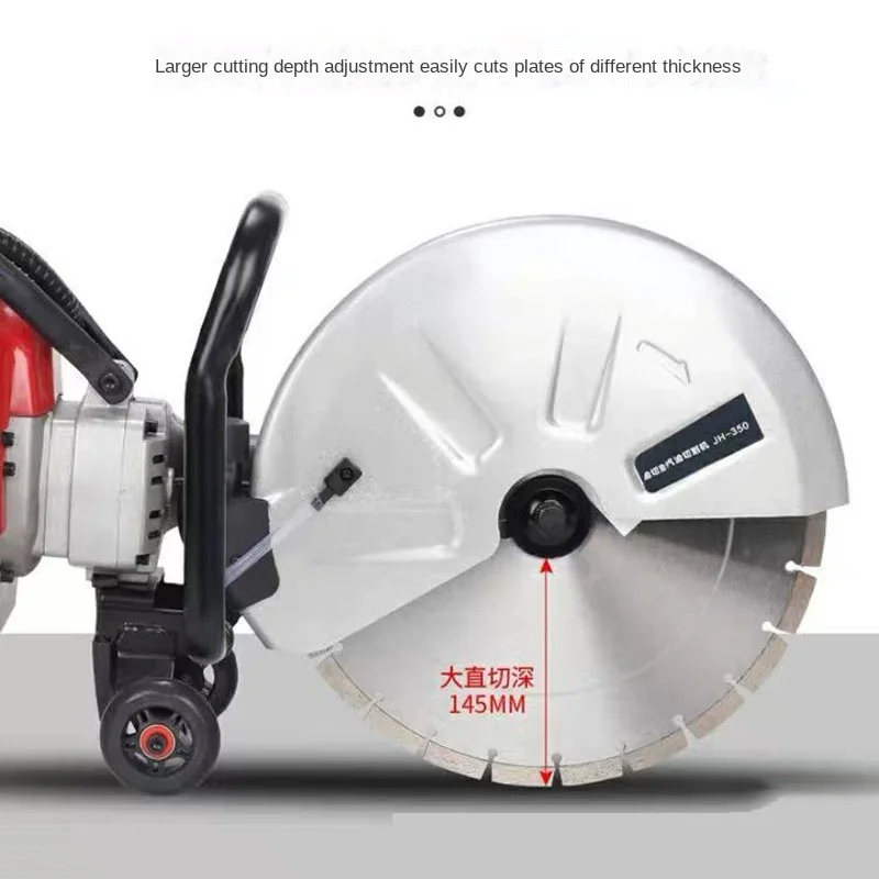 52CC gasoline slotting machine road wall cutting machine concrete wall slotting high power 350 type cutting door opener.