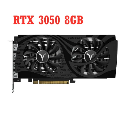 

Видеокарта YESTON RTX3050, 8 Гб D6 GA, 8 ГБ/3050 бит/GDDR6, два вентилятора, металлическая задняя панель, DP * 3 + HD игровые видеокарты RTX GPU