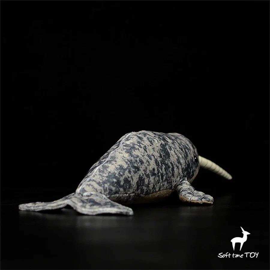 Narwhal Plush Toy High Fidelity Narwhale Plushie Whale Peluche Lifelike Stuffed Animals Simulation Doll Kawai Toy Gifts For Kids 3