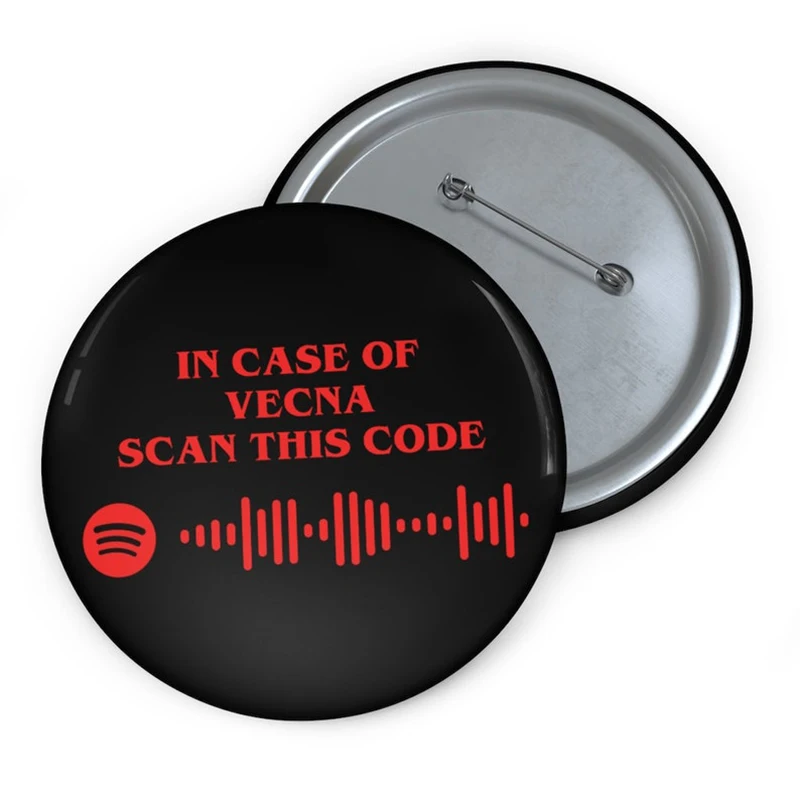 Custom Code Badge Soft Button Pin Favorite Song Customized Song Name Singer Spotify Code Music Teacher Boyfriend Girlfriend Gift