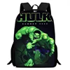 Nylon Backpack with The Hulks Print School Bag for Boys Girls Children Backpack with Cartoon Hero Patten Softback and Durable 3