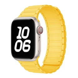 Elegant Silicone Magnetic Loop Bracelet - S11 - 42mm (19 Sunny color)