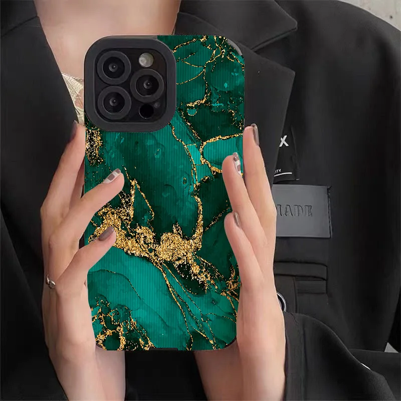 Custodia Per Telefono In Marmo Astratto Oro Blu Per Iphone 14 Pro Max Iphone 13 Pro Max Iphone 12 Pro Max 11 Xs Xr 7 8 Plus X Cover