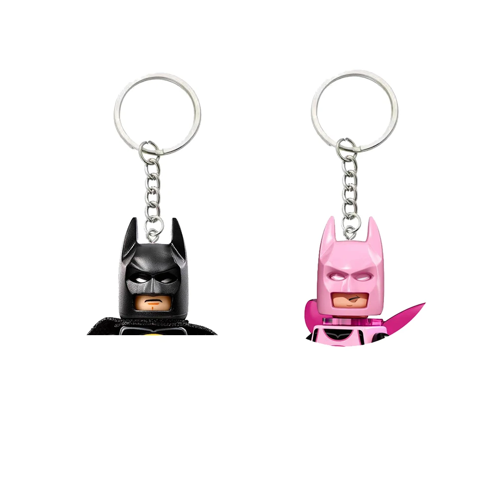 Classic Movie Series Building Block Keychains for Couples Women Men Mini 3D Character Model Set Building Blocks Assembling Toys