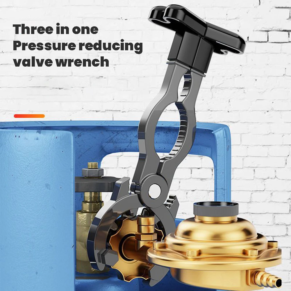

Multifunctional Alloy Gass Valves Wrench Non-Slip Can/Walnuts Opener Spanner Tools Manual Repair Tool