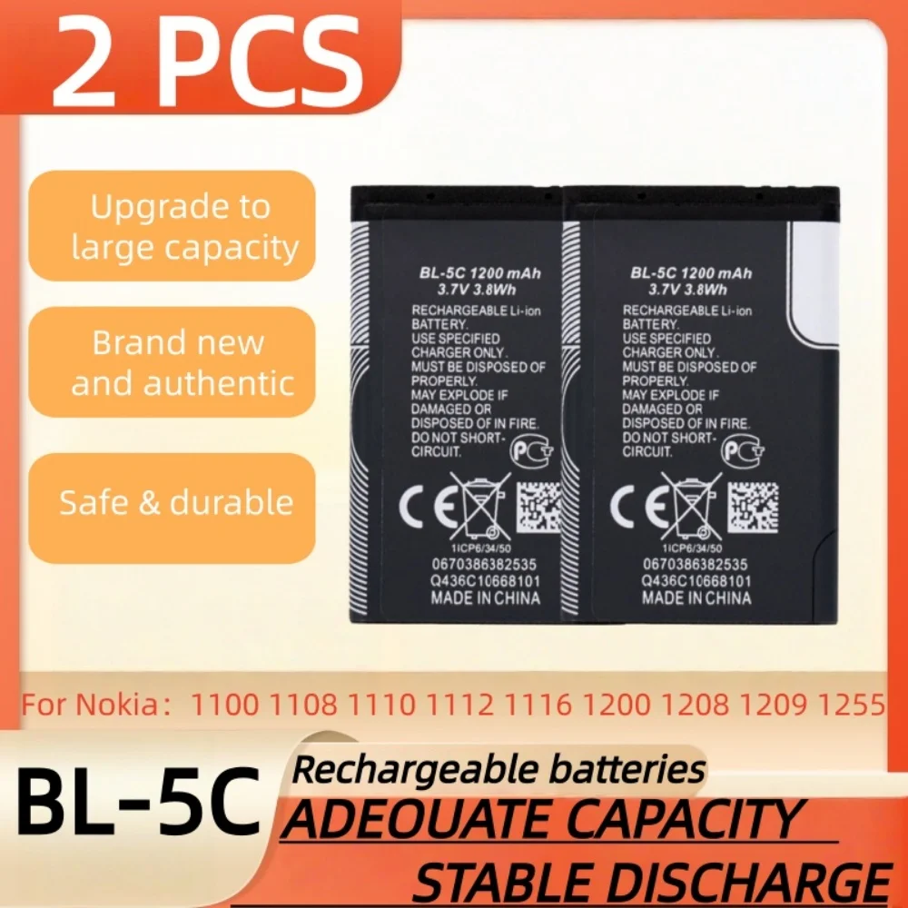 1020mah--Batterie Rechargeable Pour Nokia 3.7, 1200 V, Bl-5c Mah, 2112