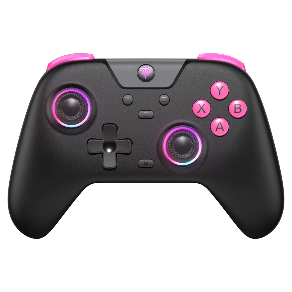 Enhanced Wireless Bluetooth Gaming Controller with RGB Lighting and Hall Effect Technology