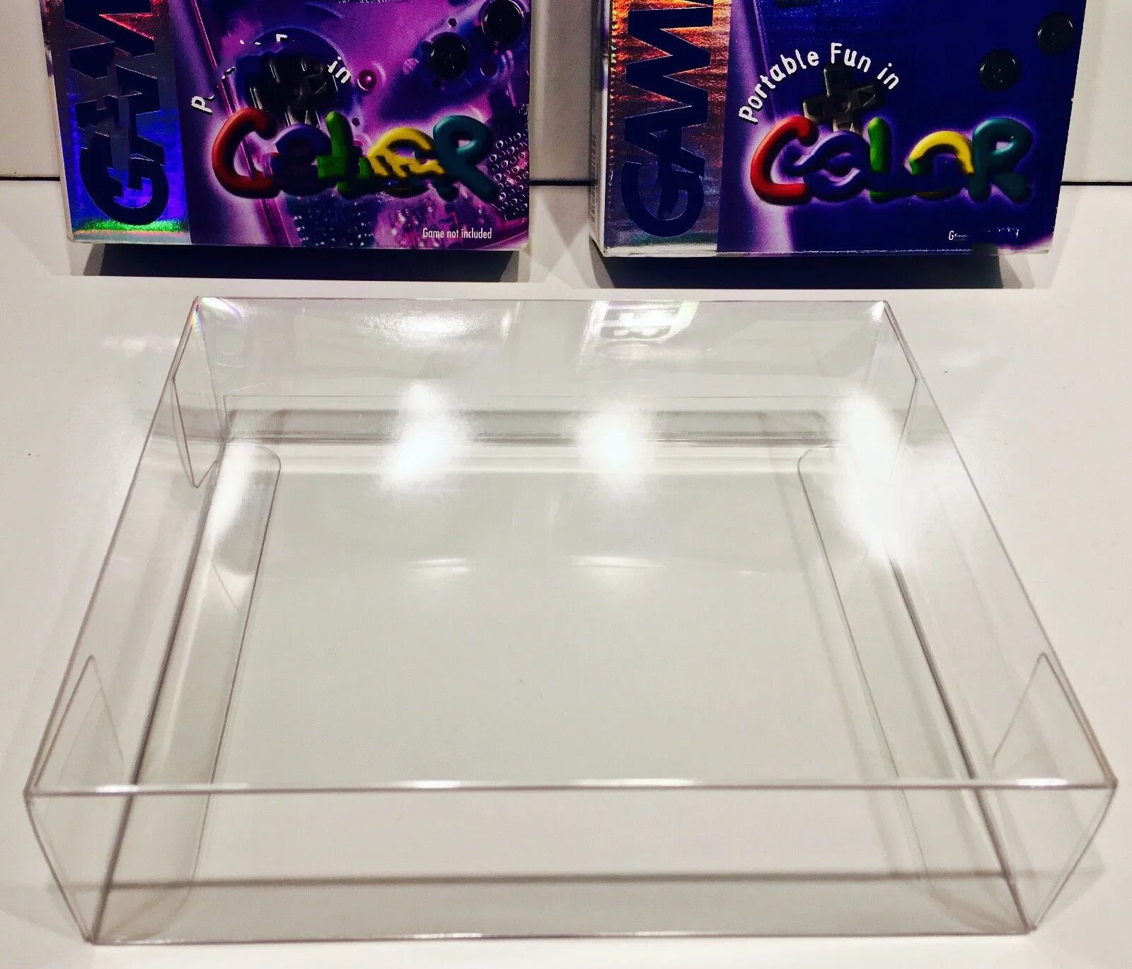 1 Box Protector For Game Boy Color Console Boxes Ntsc Size! Clear Case Nintendo