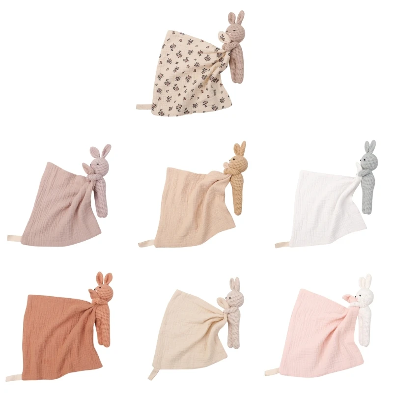 Calming Baby Sleep Cloth Soft Infant Soothing Small Blanket Breathable Comforter for Toddlers Lovely Companion A2UB