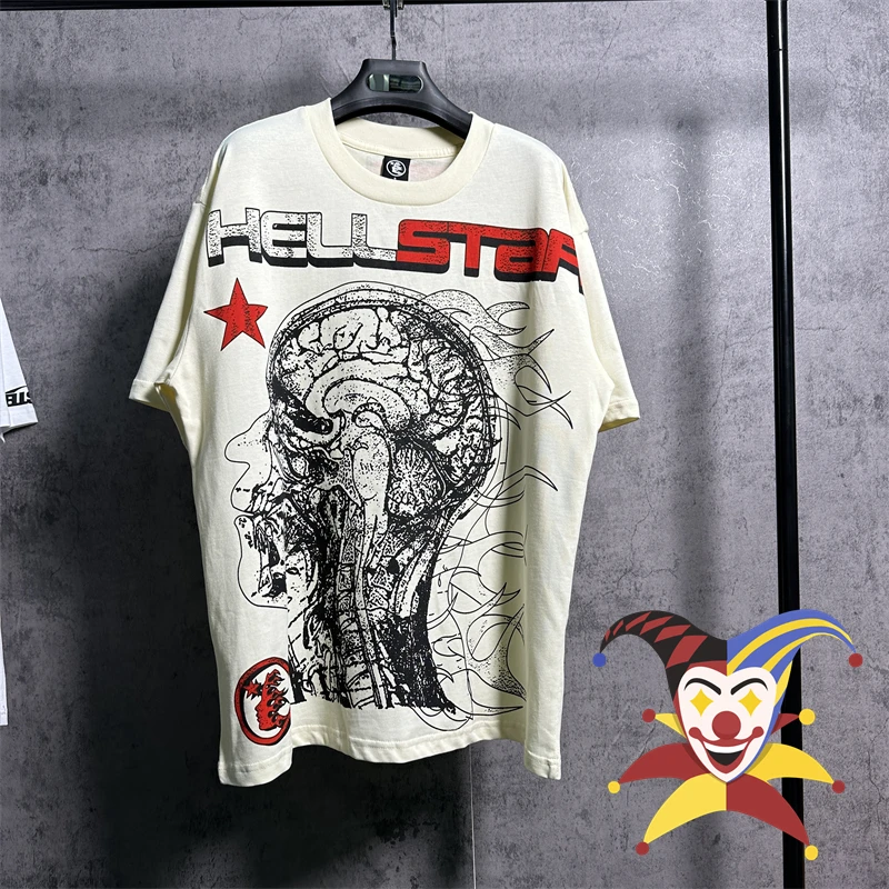 

Hellstar T-Shirts Men Women Hip Hop Casual Fashion Short Sleeve Tee Top With Tags