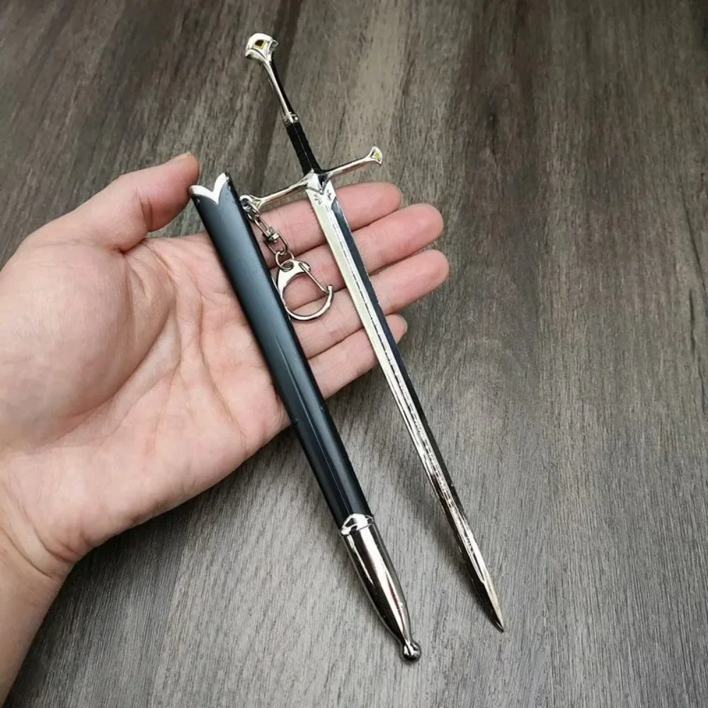 Cosplay Sword Cosplay Toy Cosplay Prop 22cm Baggins Katana Ring Aragorn Sword Metal Ninja Knife Medieval Glamdring Narthil Sword Real Japanese Katana Samurai Sabre