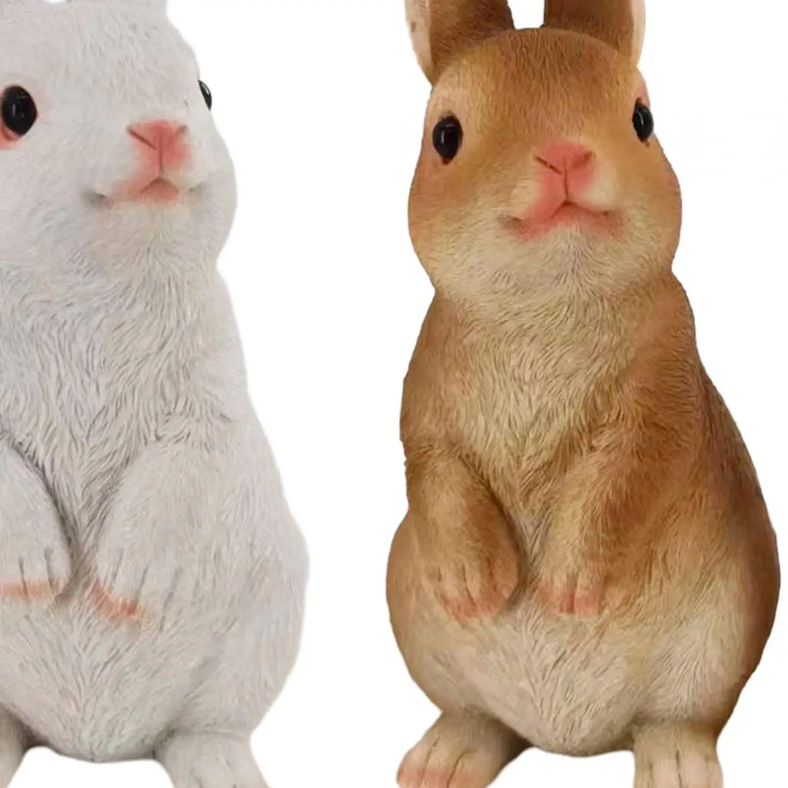 2x Figurines Easter Decorations Resin for Outside Outdoors Bookshelf