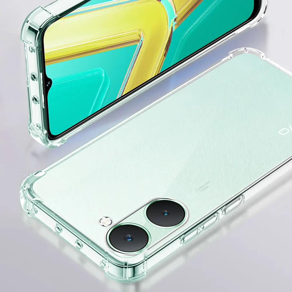 Shockproof Clear TPU Phone Case - Soft Silicone Cover