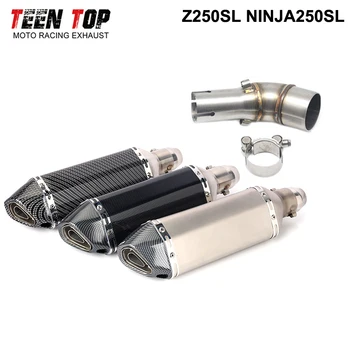 Slip-on Exhaust For Kawasaki Z250SL NINJA250SL 2015-2017 Year Motorcycle Muffler AK Exhaust 51mm Exhaust With DB Killler Pitbike