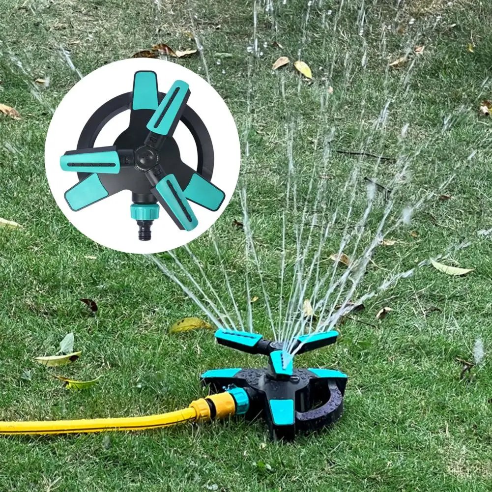 

Garden Irrigation Sprinkler Time-saving High Strength Garden Sprinkler 3 Propeller Nozzles Lawn Sprinkler