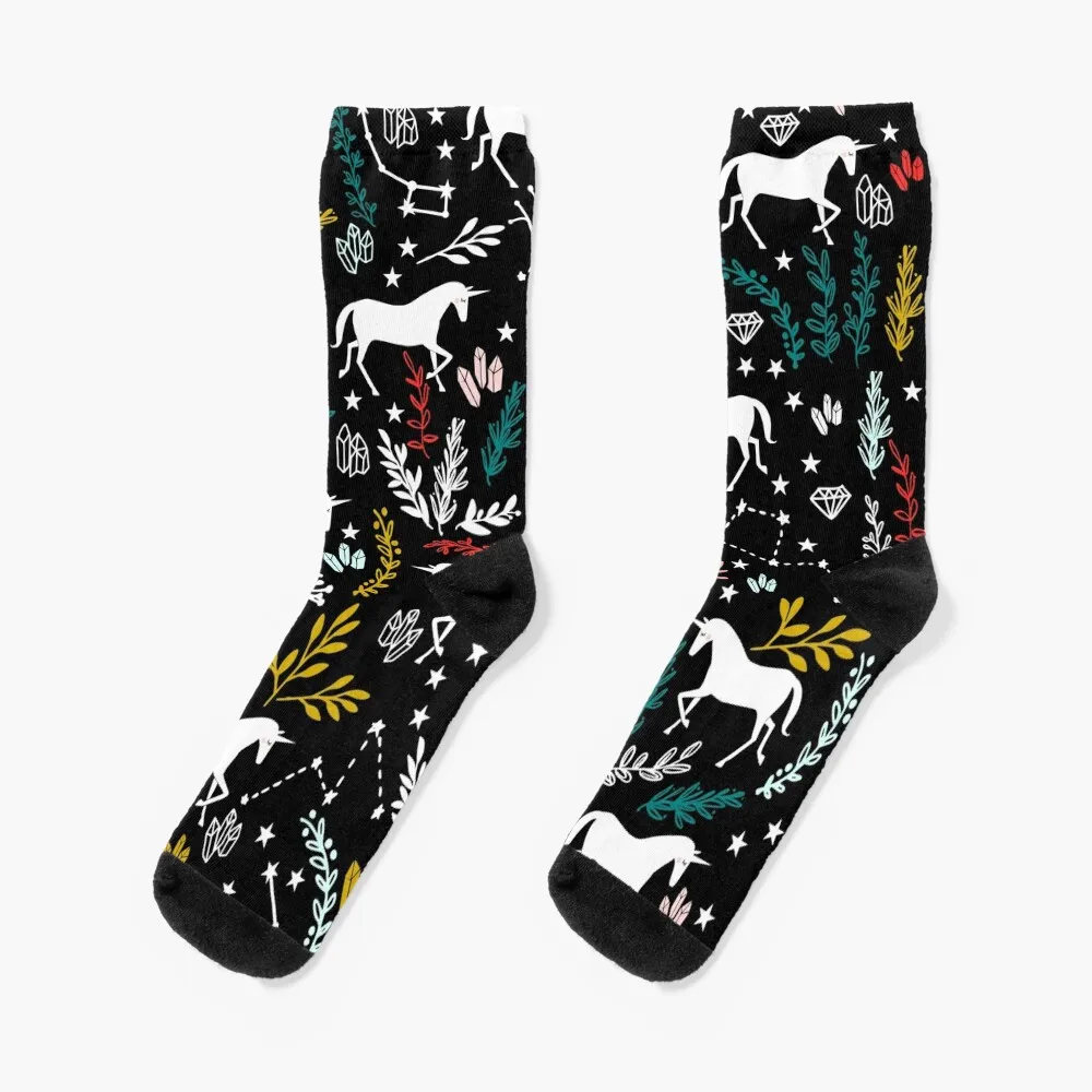 

Magical Unicorn and Star Constellations Socks man sports stockings hockey Socks Men Women's