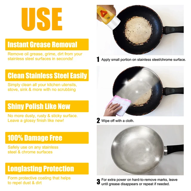 All Purpose Stainless Steel Paste Metal Polishing Cookware Cleaning Paste Household Kitchen Cleaner Washing Pot Bottom Hot Sale - Image 6