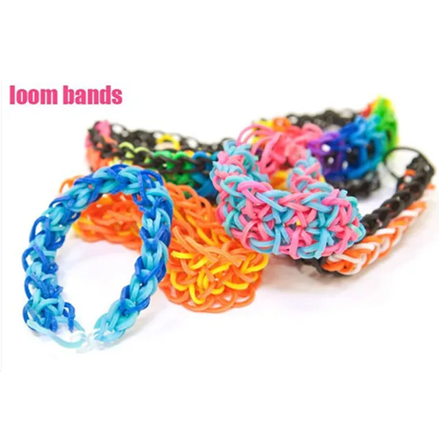 Fashion Rubber Loom Band  Weaver Kit for DIY Elongated Knitting Machine Bracelets Weaving Frame Bands Hook Arts Crafts,  Toys 5