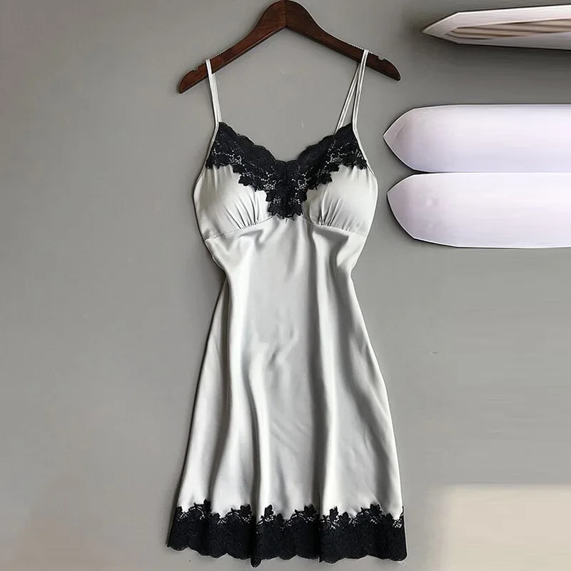 

Women Ladies Sexy Lingerie Sleepwear Dress Slimming Ultrathin Nightwear Silky Smooth Comfortable Nightdress Clothes Lightweight